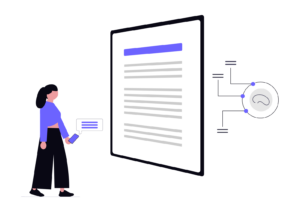 Users interact with AI through chat